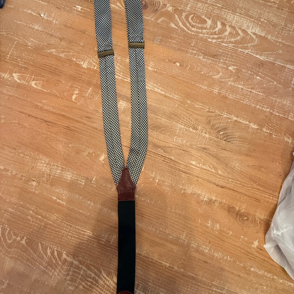 Polo by Ralph Lauren Black and Brown and Green Suspenders Classic. vintage. - Picture 8 of 8